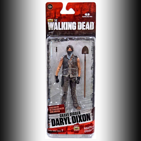 New AMC The Walking Dead ZOMBIE TV series 7 GRAVE DIGGER DARYL DIXON 5" Figure